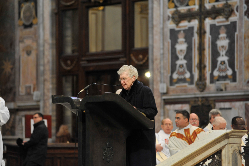 Feb15, 2012 Archbishop Timothy Dolan offers first Mass for pilgrims at St John Lateran in Rome, Italy.