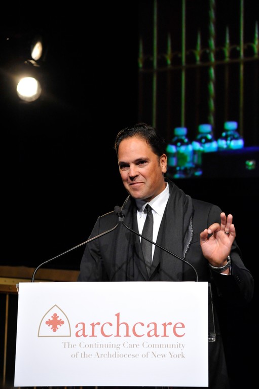 FAITHFUL CATHOLIC—Former New York Mets catcher Mike Piazza, who was inducted into the National Baseball Hall of Fame in July, proved that he could also pitch as he spoke about his confidence that “the rock that is the Church will always be there” at the ArchCare Gala on Oct. 27.