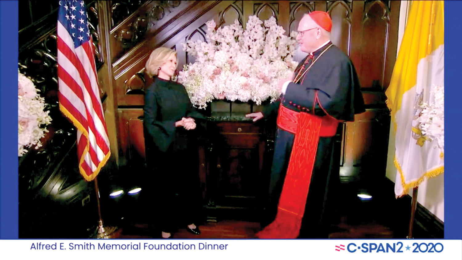 Cardinal Dolan, chair of the Smith Memorial Foundation, was joined by co-host Mary Callahan Erdoes, vice chair of the Smith Memorial Foundation.