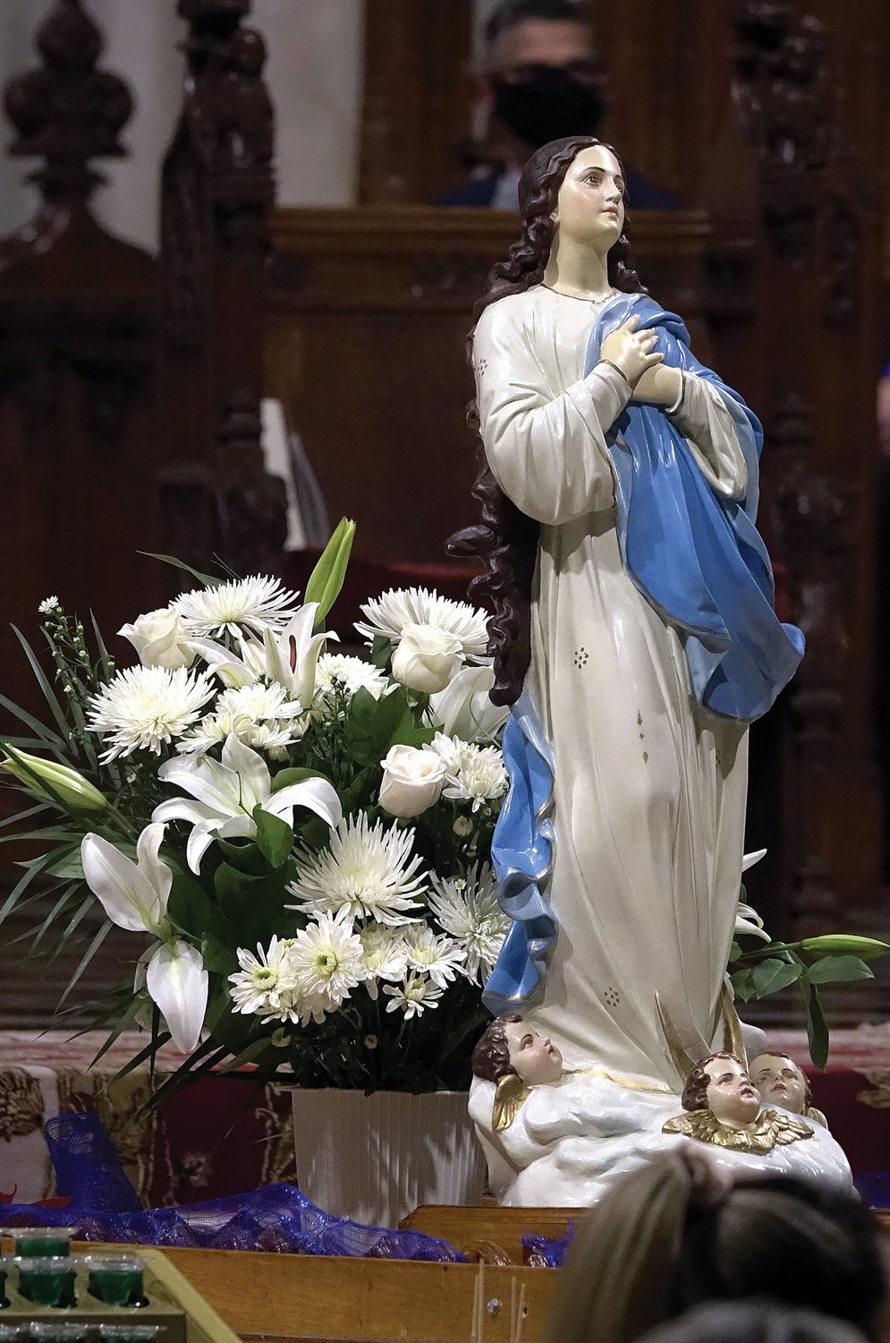 Una estatua de la Purísima Inmaculada Concepción.