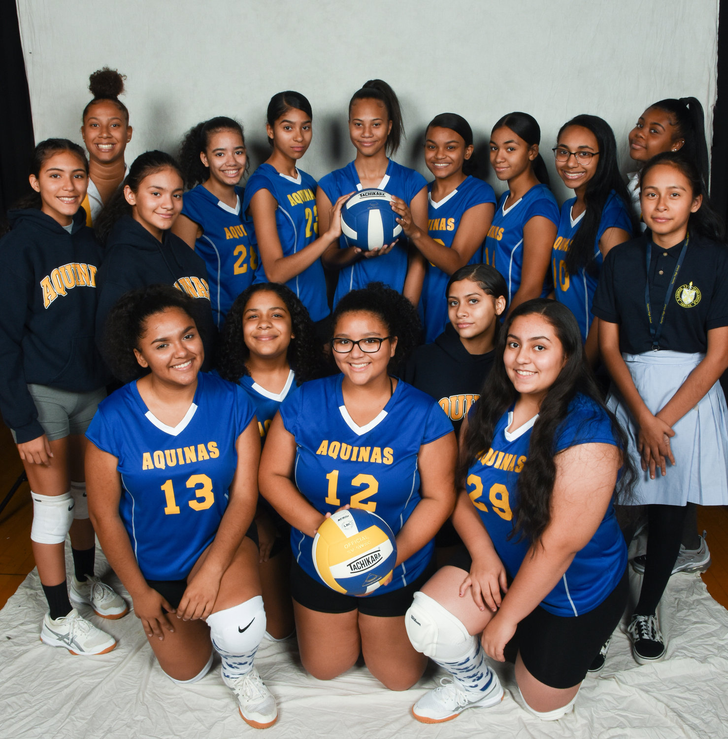 Volleyball was one of the varsity sports offered at Aquinas, which won the 2006 New York State Federation girls’ basketball championship.