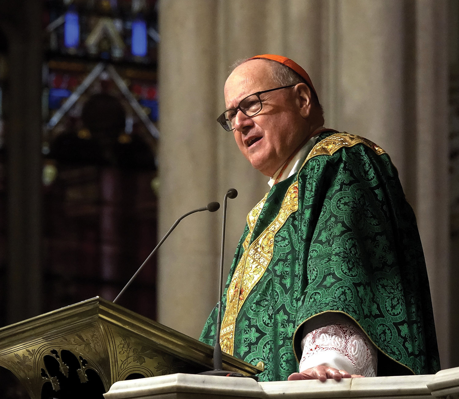 Cardinal Dolan celebrated Mass Oct. 17 at St. Patrick’s Cathedral. The occasion opened the Archdiocese of New York’s diocesan phase of a synod, beginning “preparation and prayer,” at the request of Pope Francis, in anticipation of the Synod of Bishops in Rome in October 2023.