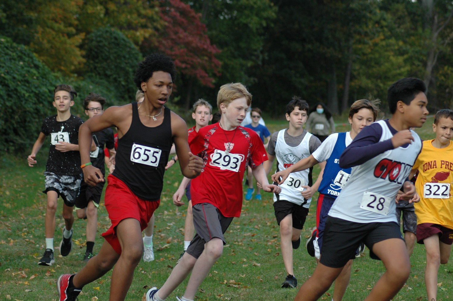 CYO runners compete in a cross country race at St. Augustine's in Ossining Oct. 17.