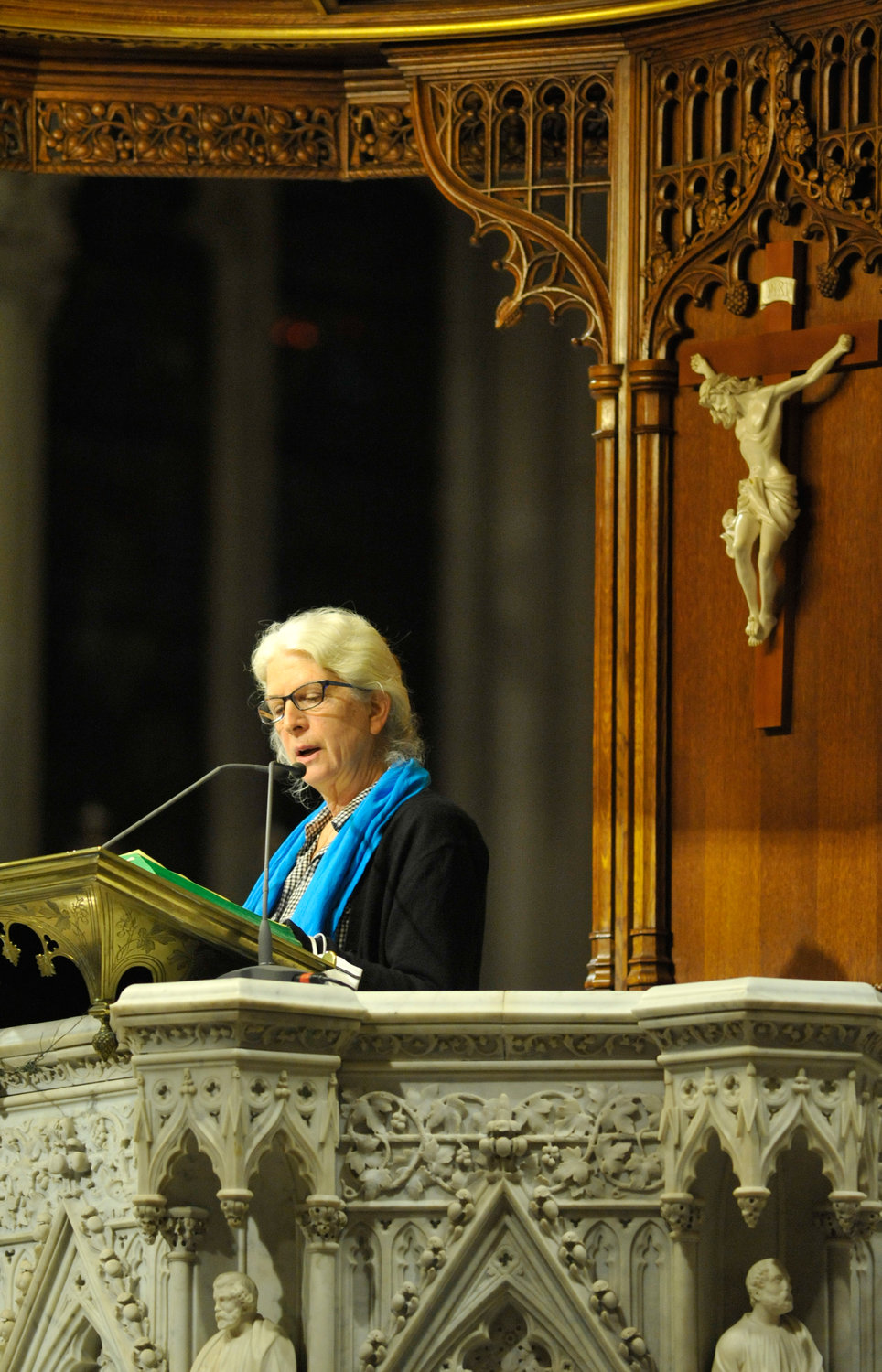 Martha Hennessy, granddaughter of Dorothy Day, delivers the second reading.