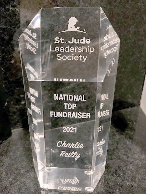 Charlie Reilly was honored by the St. Jude Leadership Society for being the top fundraiser in the country for St. Jude Children’s Research Hospital.