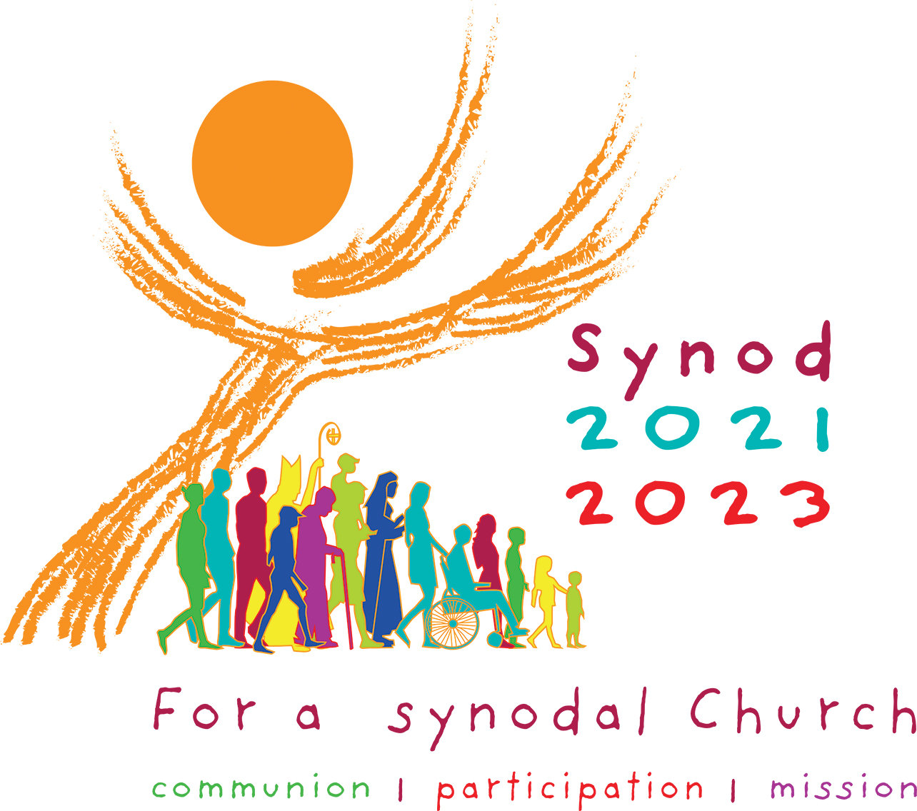 This is the official logo for the XVI Ordinary General Assembly of the Synod of Bishops. The synod will take place in Rome in October 2023. Listening sessions are taking place in the deaneries of the archdiocese during Lent.