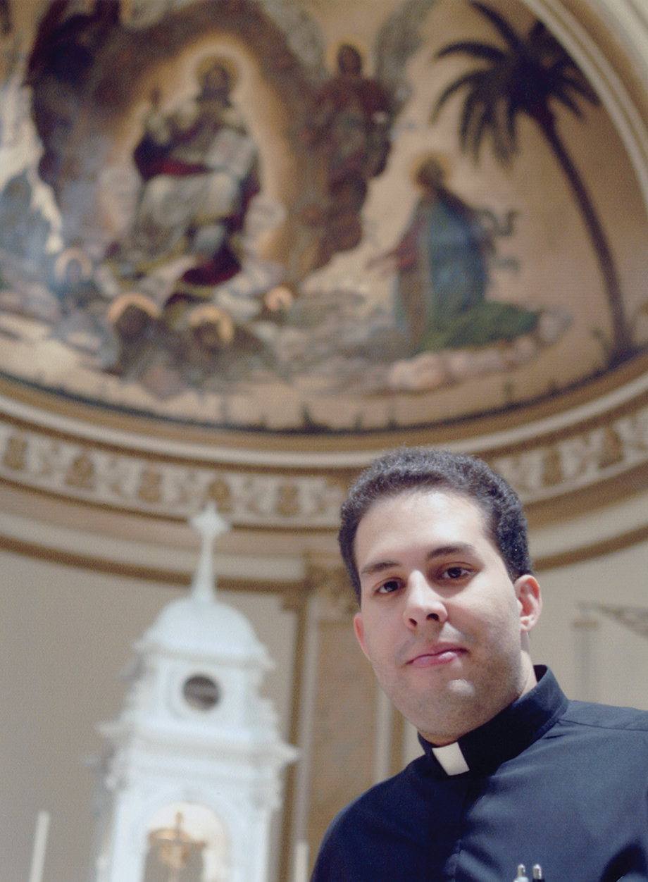 Then-Deacon Joseph A. Espaillat is shown in the chapel of St. Joseph’s Seminary, Dunwoodie, in March 2003, shortly before his ordination to the priesthood.