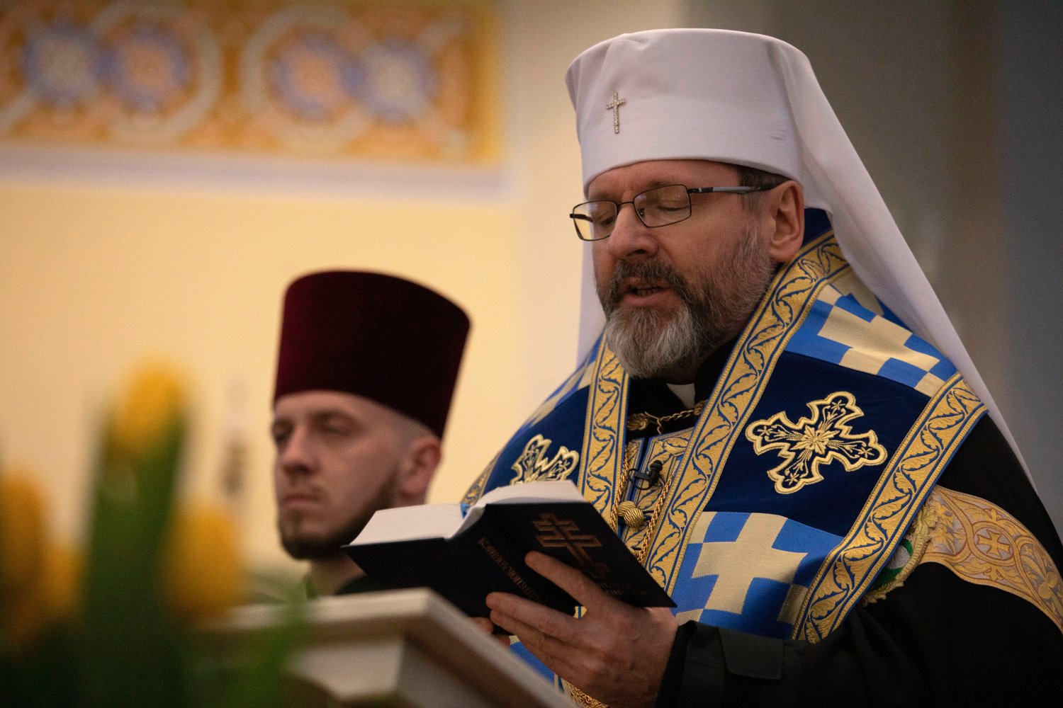 Archbishop Sviatoslav Shevchuk of Kyiv-Halych, major archbishop of the Ukrainian Catholic Church, is pictured in a March 25 photo. In a video address to members of the Pontifical Council for Promoting Christian Unity May 6, the archbishop said Russia’s reasons for attacking Ukraine are nothing more than an excuse to justify its ultimate goal of wiping out the country’s people.