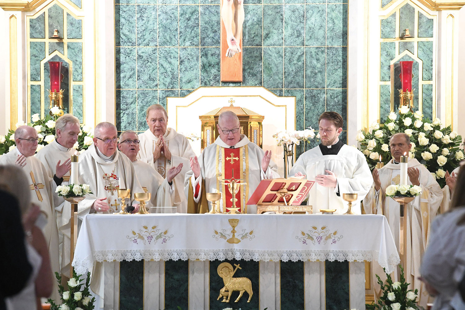 Cardinal Dolan celebrates the June 18 Centennial Mass at Our Lady Queen of Peace in the New Dorp section of Staten Island.