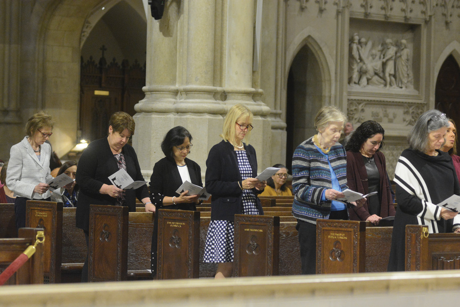 Congregants participate in the Ladies of Charity Mass and Affiliation Nov. 5 at St. Patrick’s Cathedral.